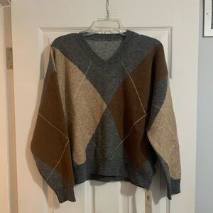 NWT Argyle sweater